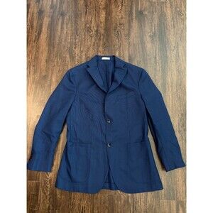 Boglioli Milano K Jacket Blazer Sport Coat Wool Lana Blue EU 50 US 40L Italy
